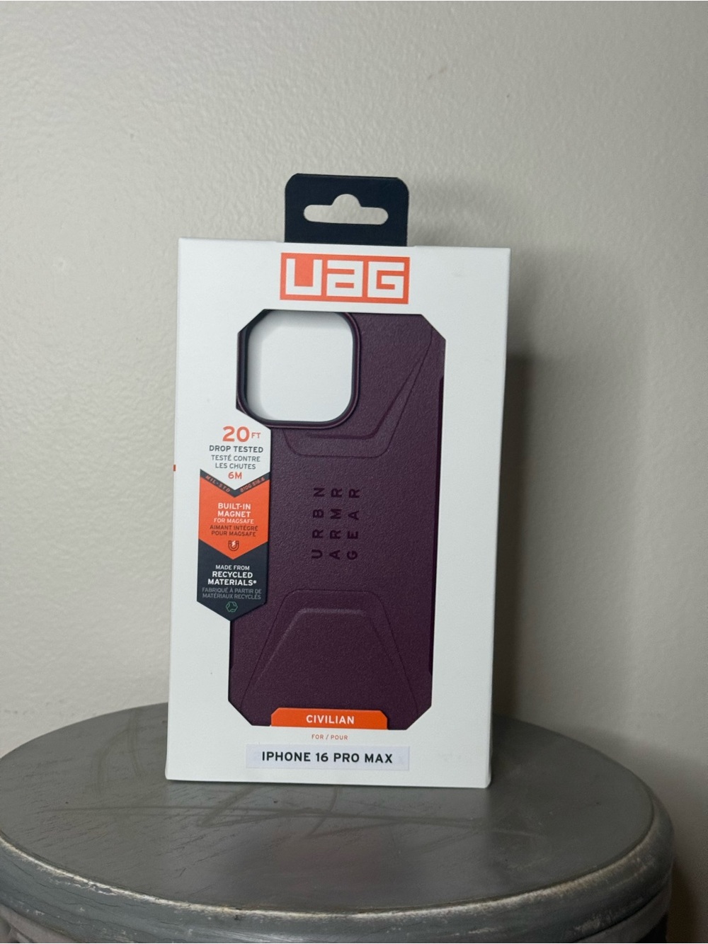 UAG Civilian iPhone 16 Pro Max Case - Plum